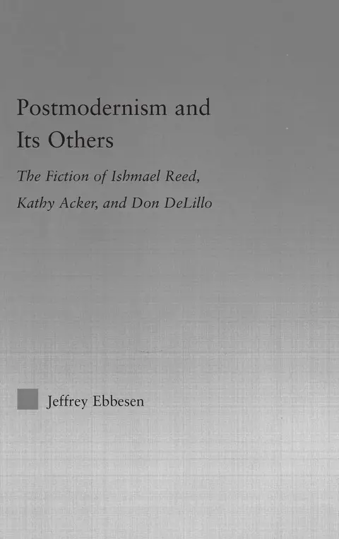 Cover of Postmodernism and Its Others