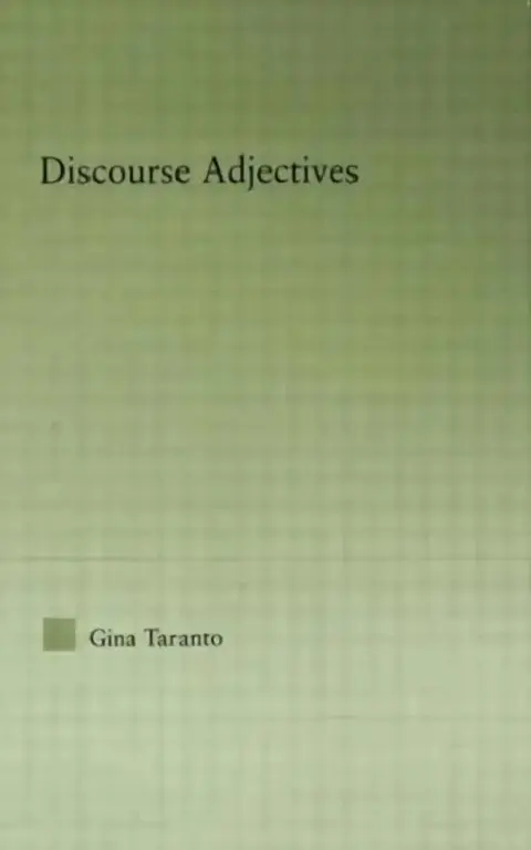 Cover of Discourse Adjectives