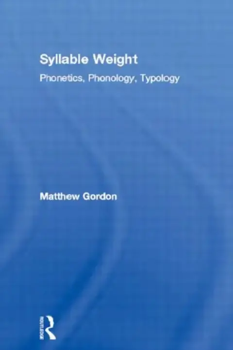 Cover of Syllable Weight