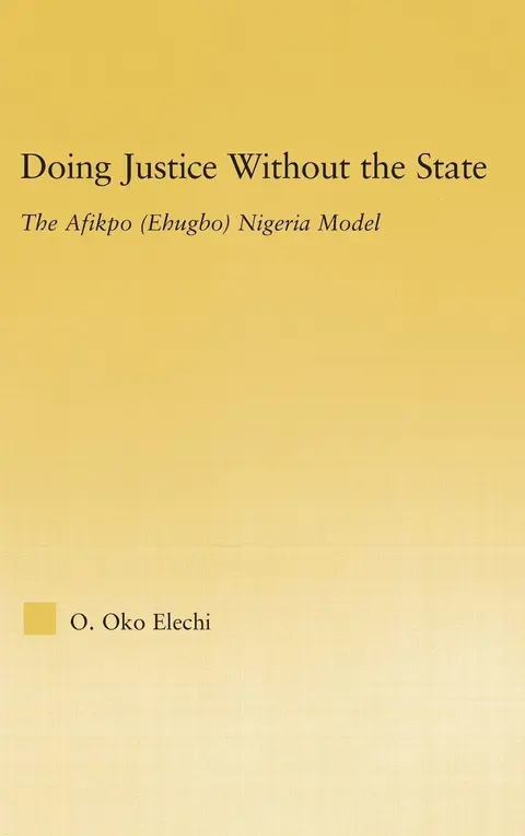 Cover of Doing Justice Without the State