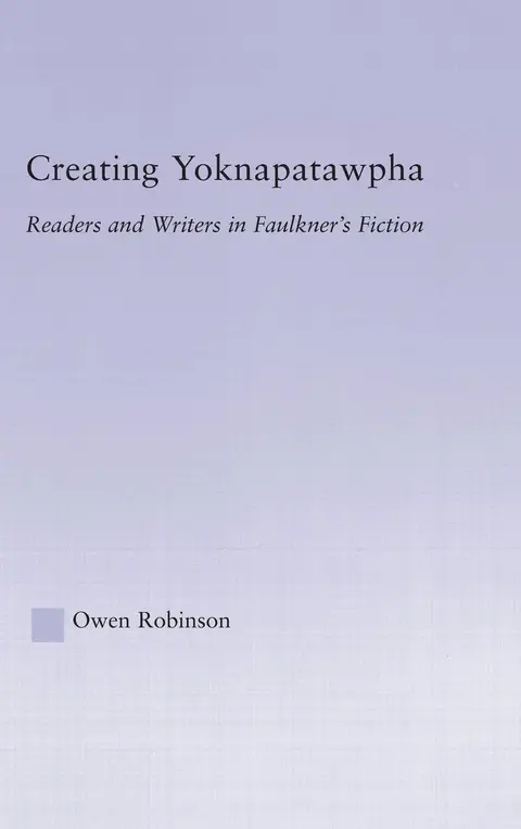 Cover of Creating Yoknapatawpha