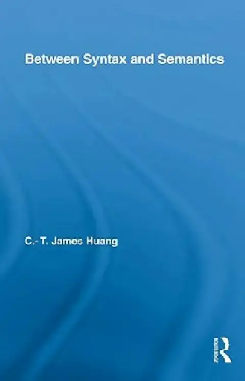 Cover of Between Syntax and Semantics