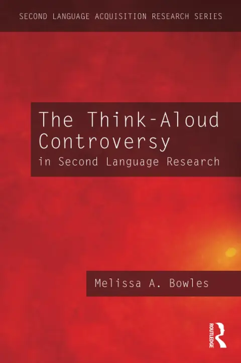Cover of The Think-Aloud Controversy in Second Language Research