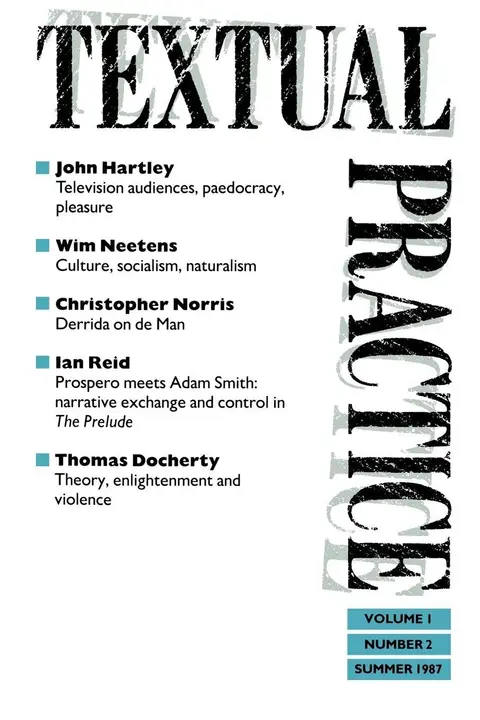 Cover of Textual Practice, Issue 2 (1)