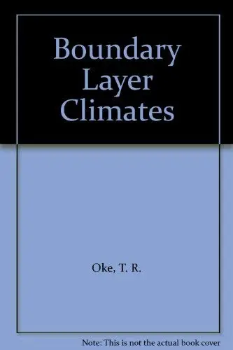 Cover of Boundary Layer Climates