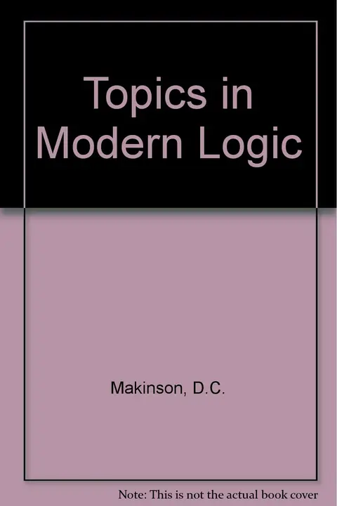 Cover of Topics in Modern Logic