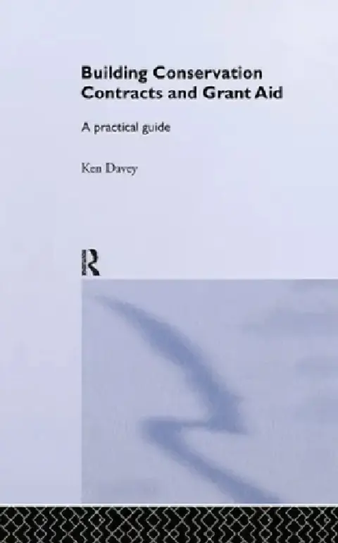 Cover of Building Conservation Contracts and Grant Aid