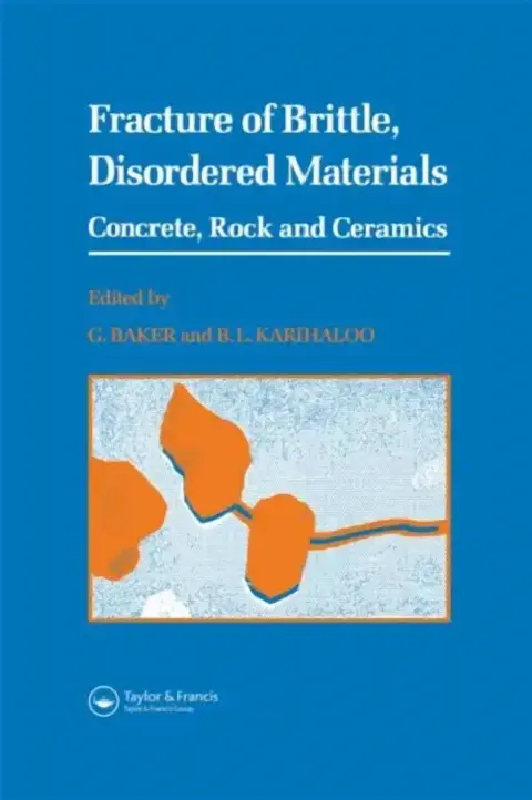 Cover of Fracture of Brittle Disordered Materials