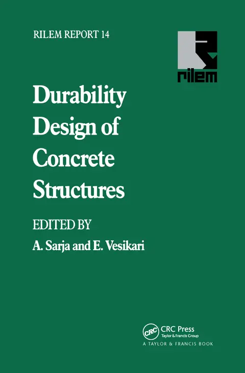 Cover of Durability Design of Concrete Structures