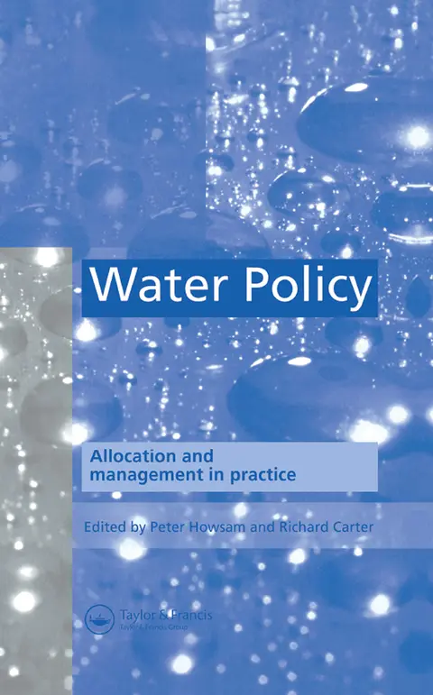 Cover of Water Policy