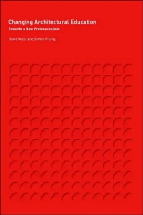 Cover of Changing Architectural Education