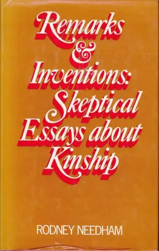 Cover of Remarks and Inventions