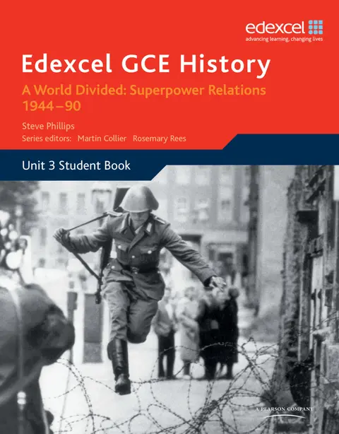 Cover of Edexcel GCE History A2 Unit 3 E2 A World Divided