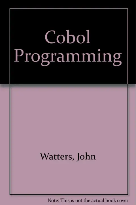 Cover of Cobol Programming
