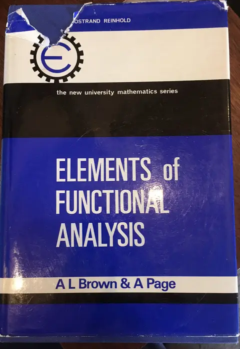 Cover of Elements of Functional Analysis