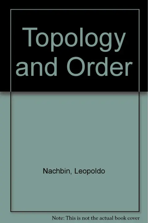 Cover of Topology and Order