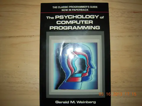 Cover of The Psychology of Computer Programming