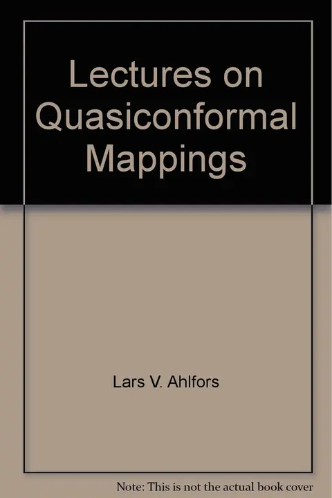 Cover of Lectures on Quasiconformal Mappings