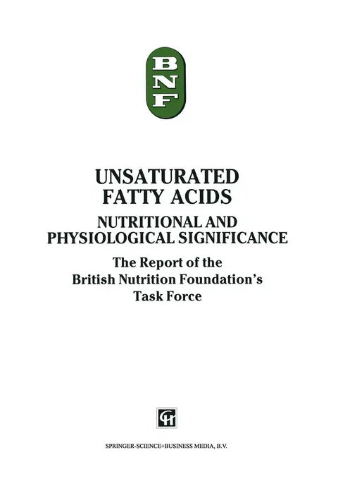 Cover of Unsaturated Fatty Acids