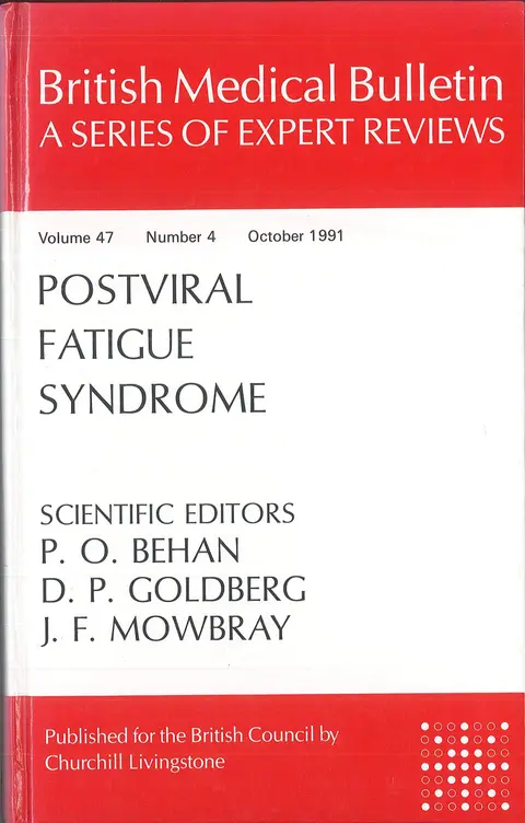 Cover of Post-viral Fatigue Syndrome