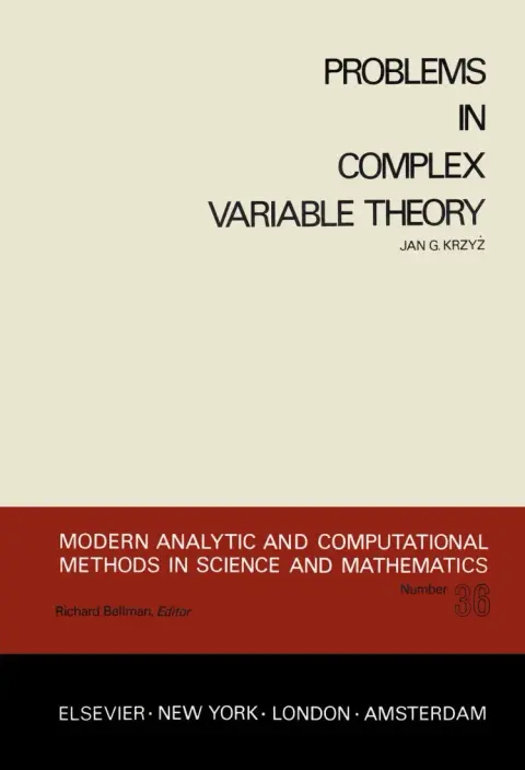 Cover of Problems in Complex Variable Theory