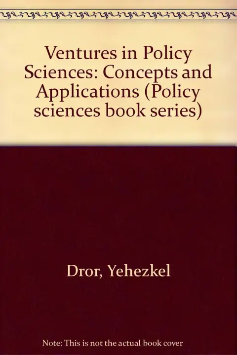 Cover of Ventures in Policy Sciences