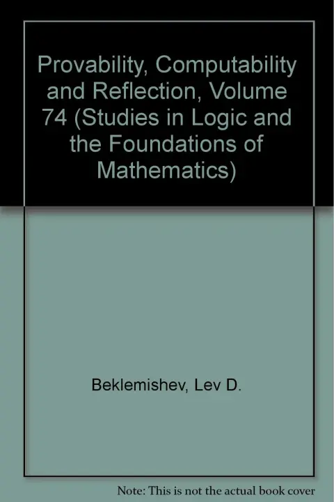 Cover of Provability, Computability and Reflection