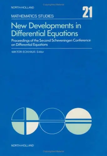 Cover of New Developments in Differential Equatio