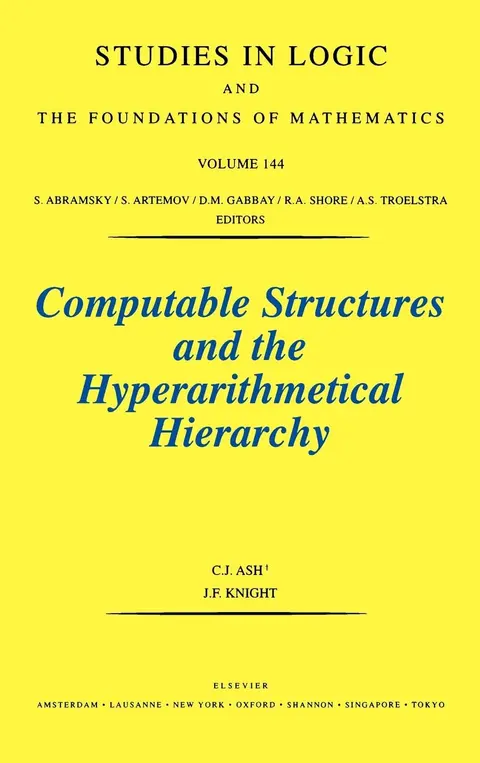 Cover of Computable Structures and the Hyperarithmetical Hierarchy