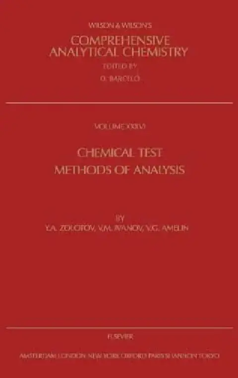 Cover of Chemical Test Methods of Analysis