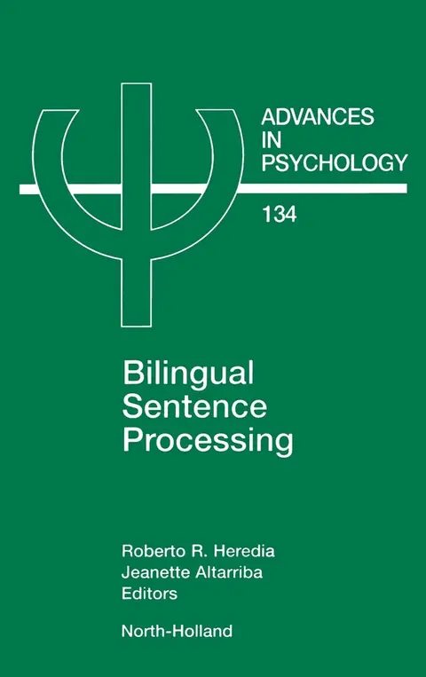 Cover of Bilingual Sentence Processing
