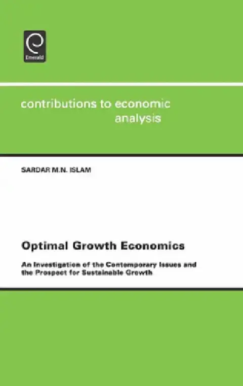 Cover of Optimal Growth Economics