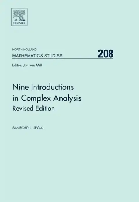 Cover of Nine Introductions in Complex Analysis - Revised Edition