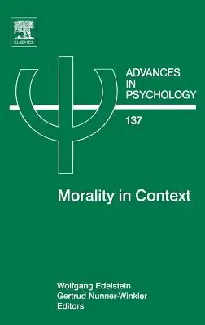 Cover of Morality in Context