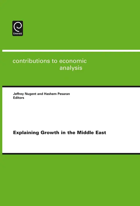 Cover of Explaining Growth in the Middle East