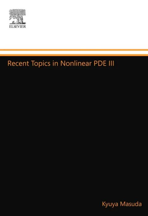 Cover of Recent Topics in Nonlinear Partial Differential Equations