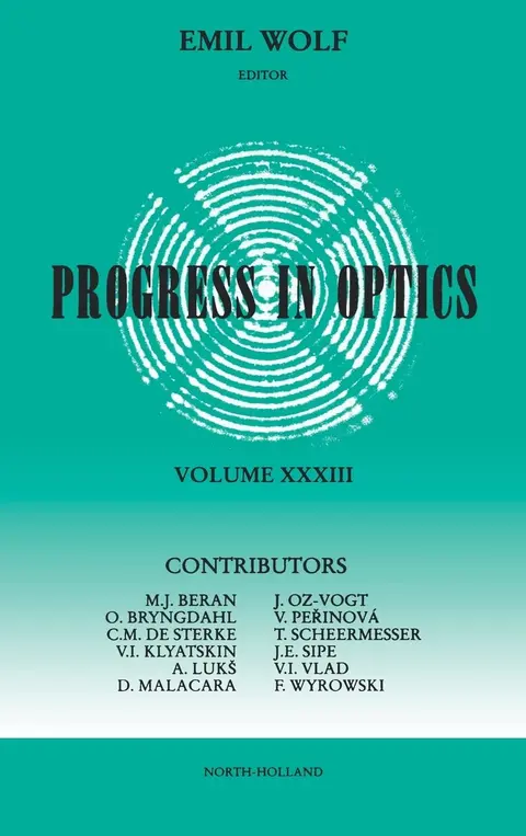 Cover of Progress in Optics