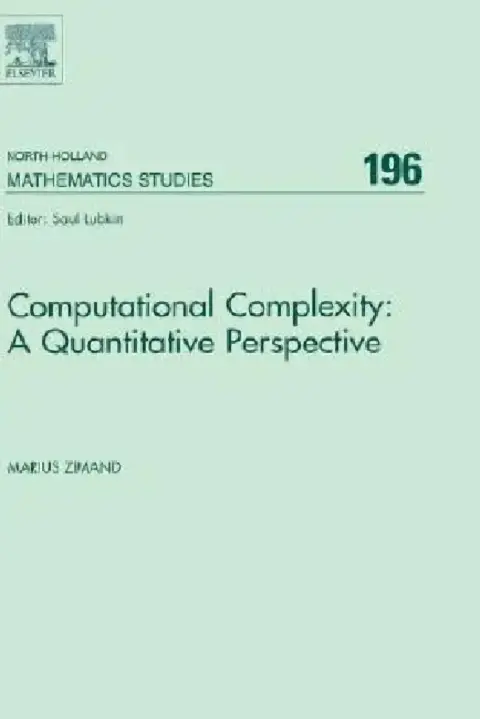 Cover of Computational Complexity