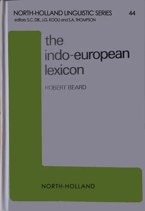 Cover of Indo-European Lexicon