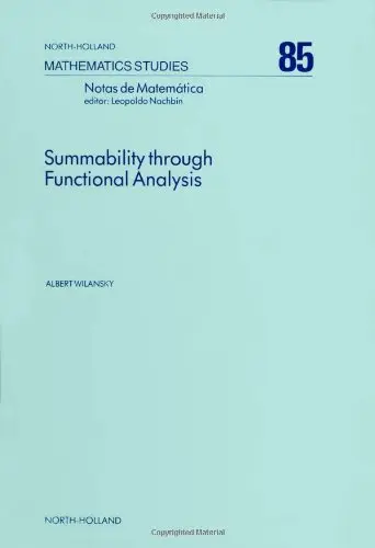 Cover of Summability Through Functional Analysis