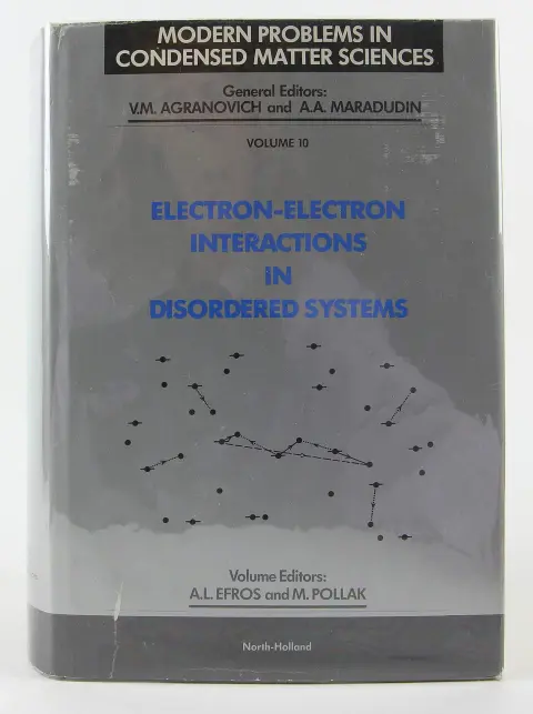 Cover of Electron-electron Interactions in Disorder Systems