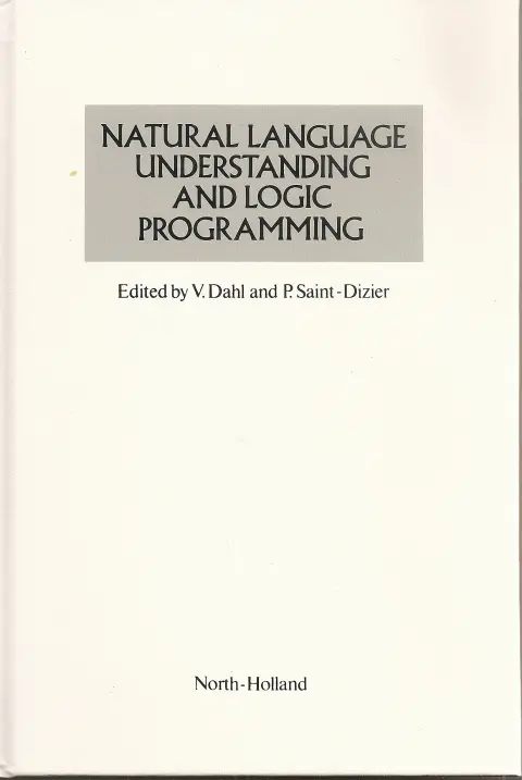 Cover of Natural Language Understanding and Logic Programming