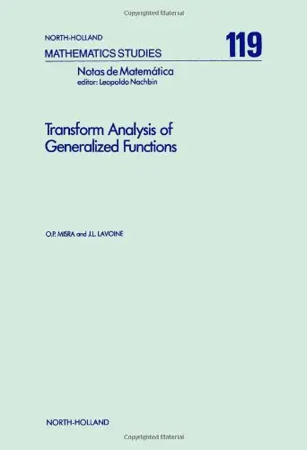 Cover of Transform Analysis of Generalized Functions