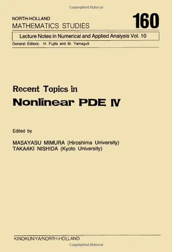 Cover of Recent Topics in Nonlinear Partial Differential Equations