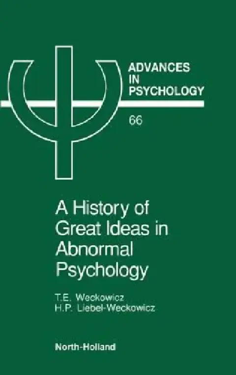 Cover of A History of Great Ideas in Abnormal Psychology