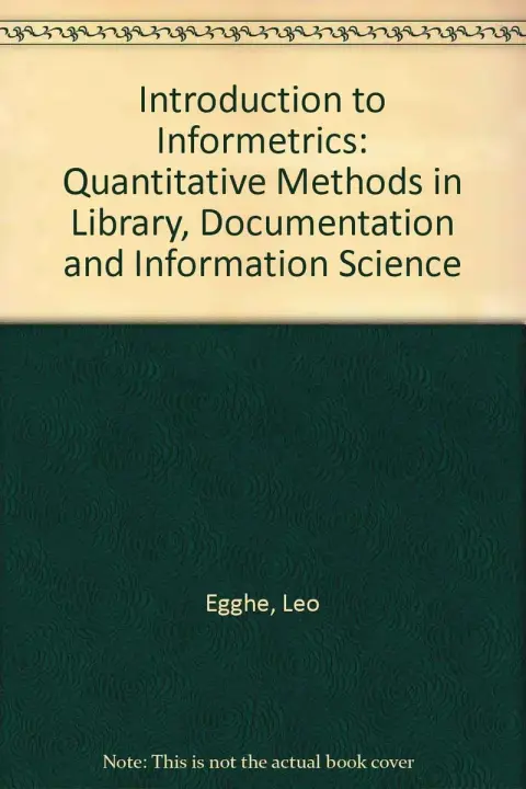 Cover of Introduction to Informetrics