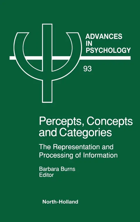 Cover of Percepts, Concepts and Categories