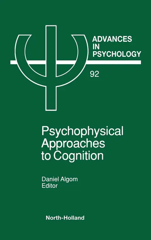 Cover of Psychophysical Approaches to Cognition