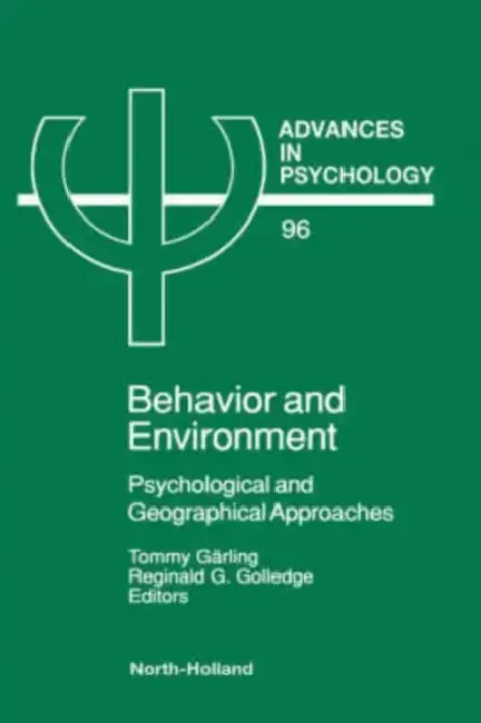 Cover of Behavior and Environment