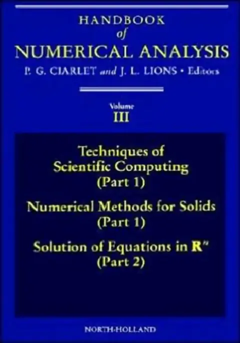 Cover of Techniques of Scientific Computing (Part 1) - Solution of Equations in RN